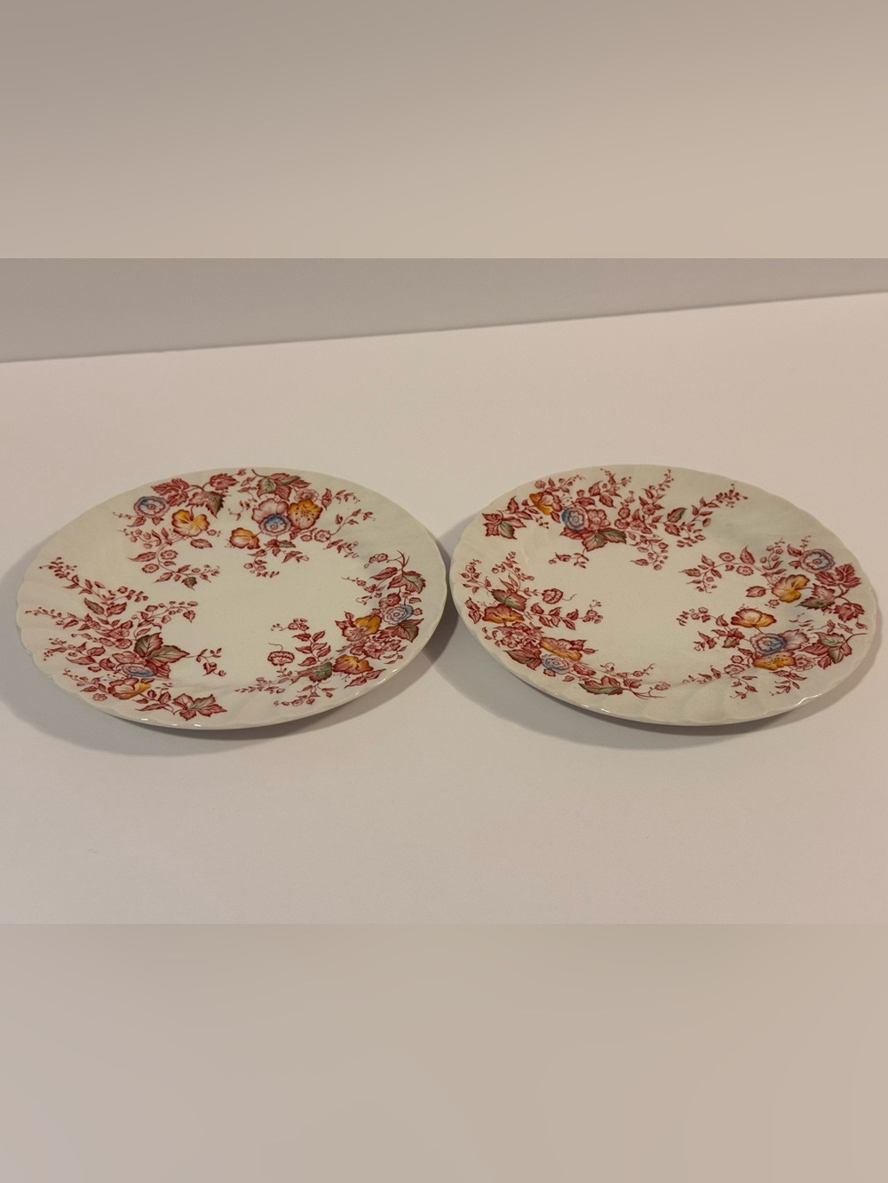 Johnson Brothers Jolie Vintage Ironstone Salad Plates Set of 2 Made in England